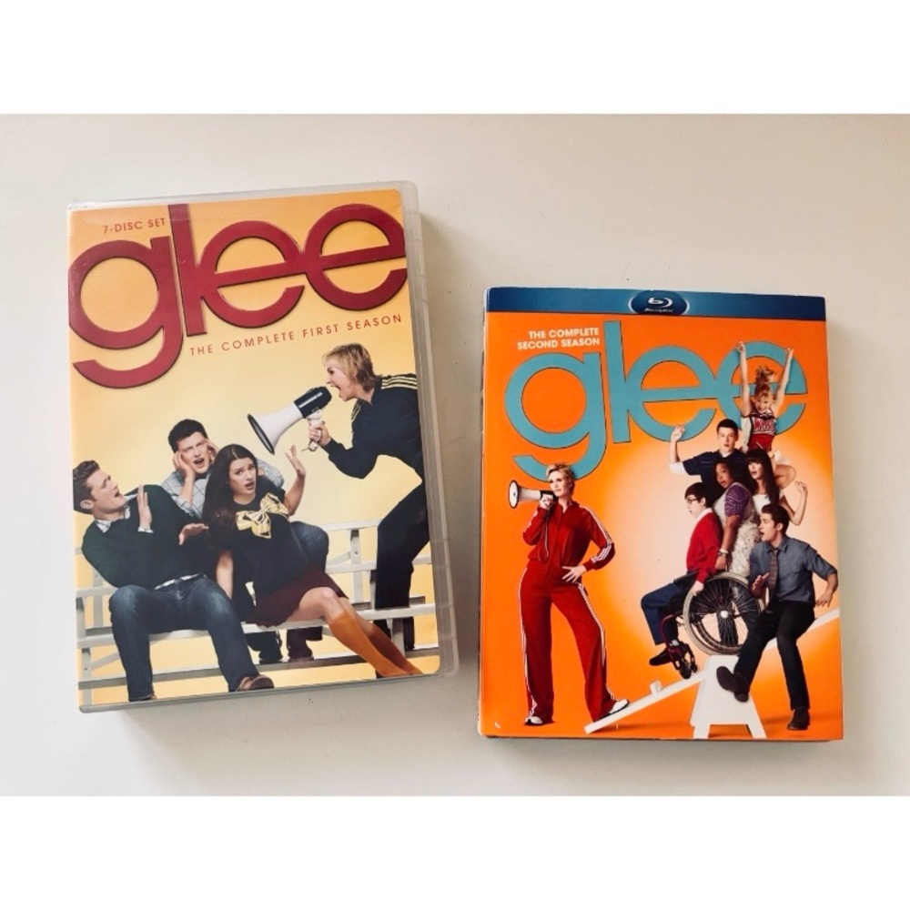 Glee Complete First Season DVD 7-Disc + Second Season Blu-ray 4-Disc Sealed